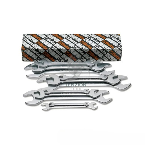 Set 12 Chiavi Forchetta Doppie Cromate Beta 55AS/12 1/4"-1.1/4"