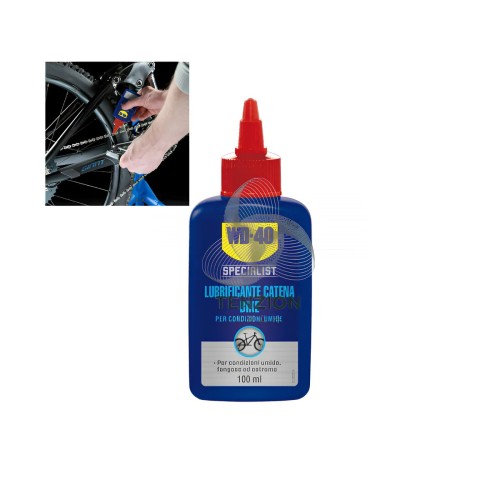 Lubrificante Catena Bike WD-40 Specialist 100ml - Condizioni Umide