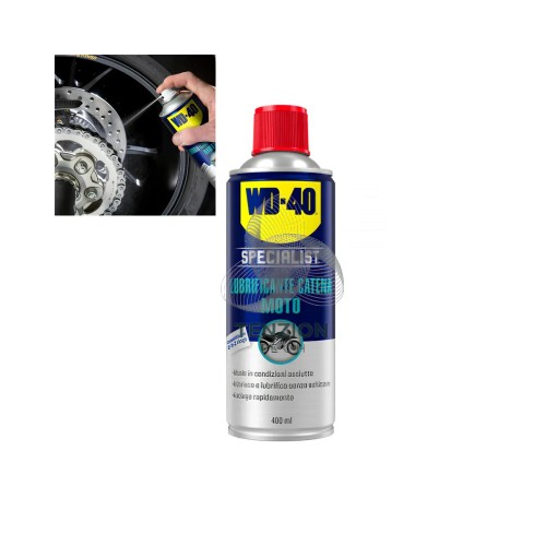 Lubrificante Catena Moto WD-40 400ml Condizioni Asciutte