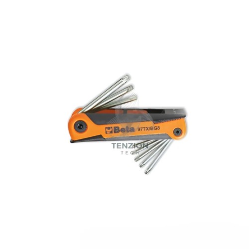 Set 8 Chiavi Maschio Torx con Supporto Beta 97TX/BG8