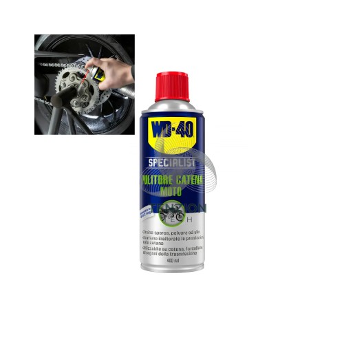 Pulitore Catena Moto WD-40 Specialist 400ml - Efficace e Rapido