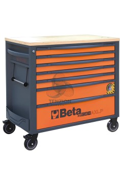 Cassettiera Mobile 7 Cassetti Modello Lungo XL Sistema Antiribaltamento Piano Di Lavoro Legno