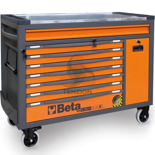 Cassettiera Mobile 8 Cassetti Modello Lungo XXL Sistema Antiribaltamento