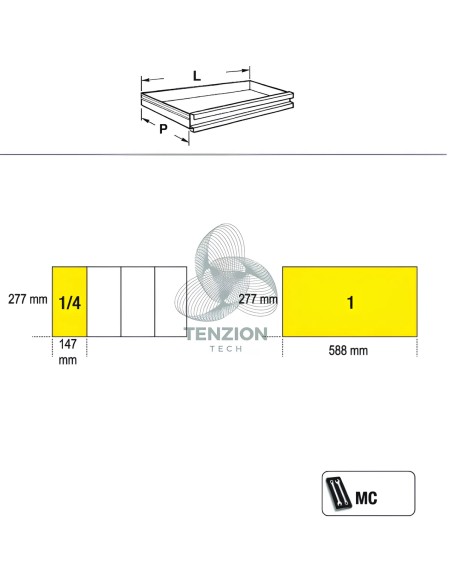 Carrello Portautensili Richiudibile