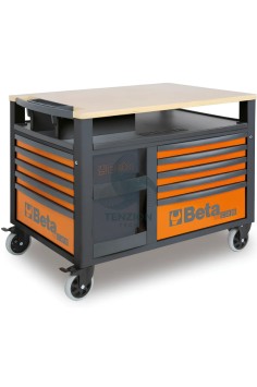 Carrello 10 Cassetti Con Piano Di Lavoro Legno SuperTank