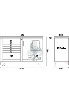 Cassettiera Mobile Speciale Tipo Racing SM 2