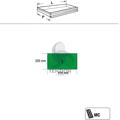 Trolley Portautensili 2 Moduli Sovrapponibili