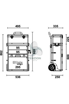Trolley Portautensili 2 Moduli Sovrapponibili 2