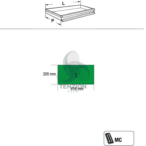 Trolley Portautensili 2 Moduli Sovrapponibili