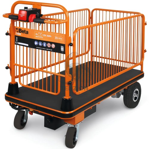 Carrello Contenitore Elettrico Con Sponde
