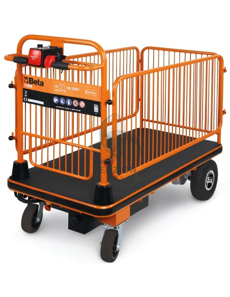 Carrello Contenitore Elettrico Con Sponde