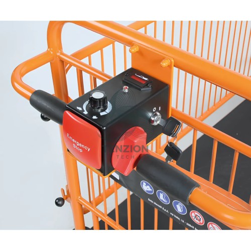 Carrello Contenitore Elettrico Con Sponde