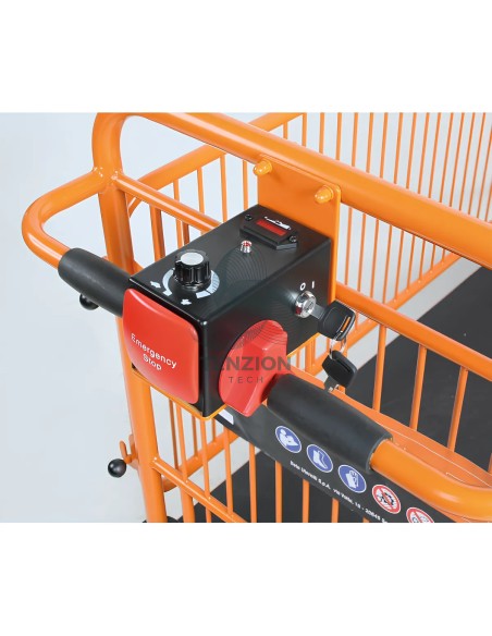 Carrello Contenitore Elettrico Con Sponde