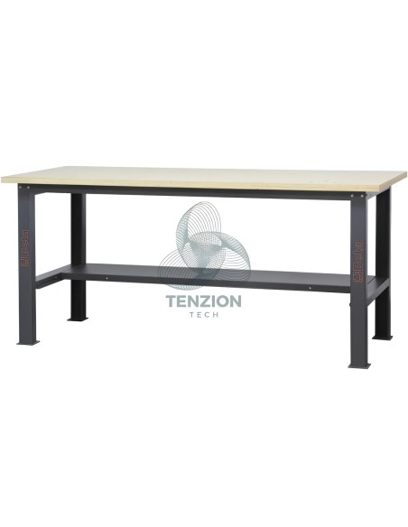 Banco Da Lavoro Piano In Legno 2,1m