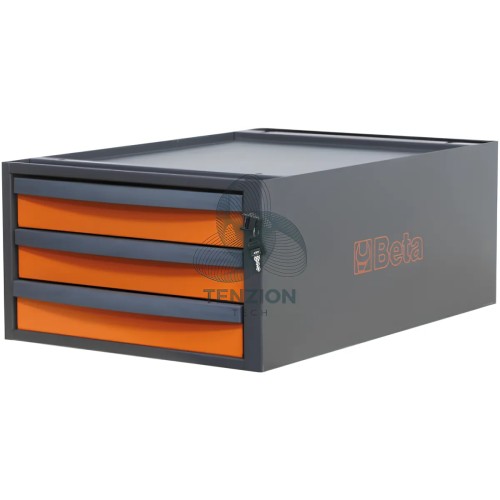 Cassettiera 3 Cassetti Altezza 257mm Per Banchi Componibili C58BC