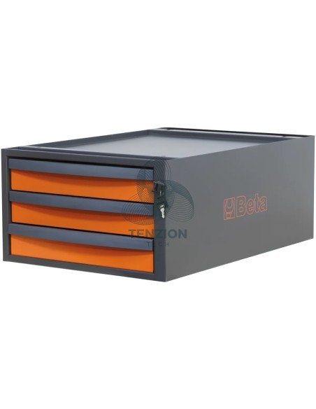 Cassettiera 3 Cassetti Altezza 257mm Per Banchi Componibili C58BC