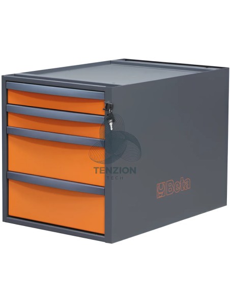 Cassettiera 4 Cassetti Altezza 479mm Per Banchi Componibili C58BC