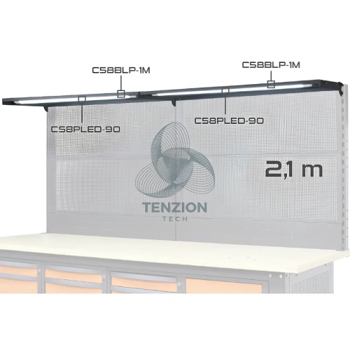 Lampada Led 2,1m Per Banchi Componibili C58BC