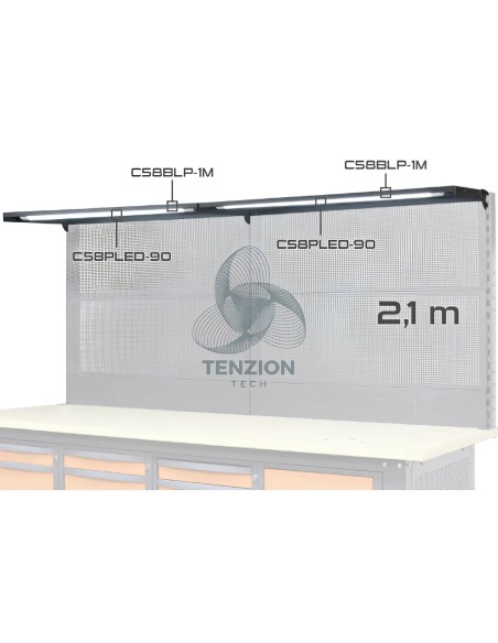 Lampada Led 2,1m Per Banchi Componibili C58BC