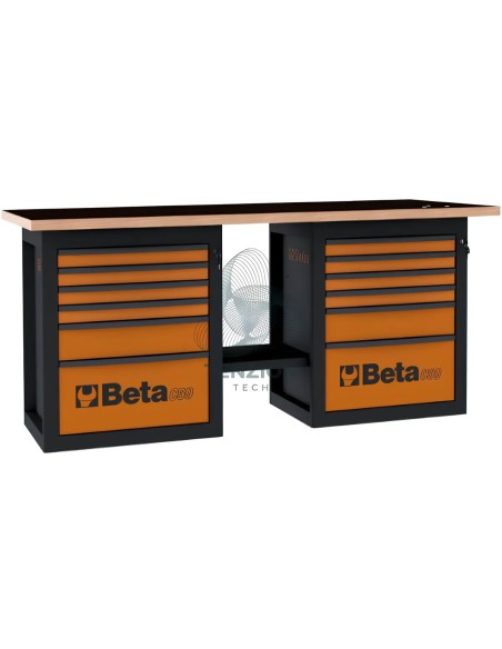 Banco Da Lavoro Endurance Con 2 Cassettiere 6 Cassetti