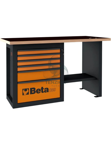 Banco Da Lavoro Endurance Con 1 Cassettiera 6 Cassetti Modello Corto