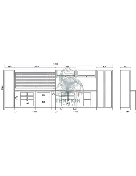 Combinazione Arredo Officina RSC55