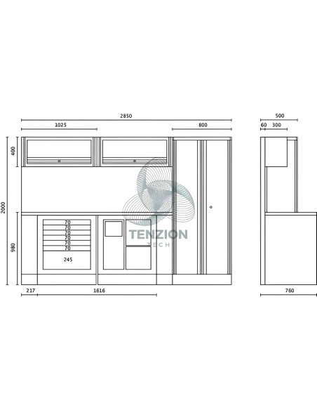 Combinazione Arredo Officina RSC55