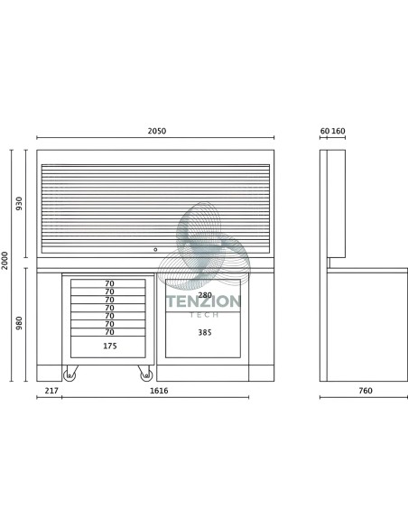 Combinazione Arredo Officina RSC55
