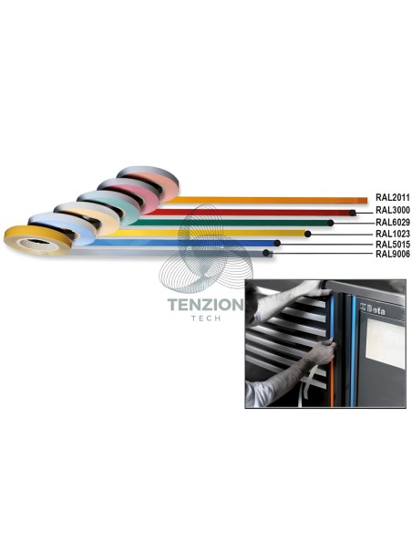 Nastro Adesivo Colorato 25m Arredo Officina RSC55
