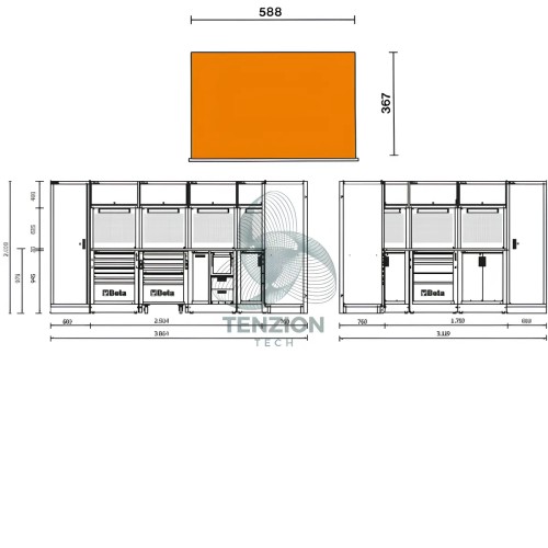 Combinazione Arredo Officina RSC50 2.0