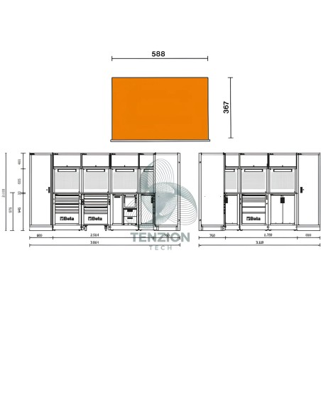 Combinazione Arredo Officina RSC50 2.0