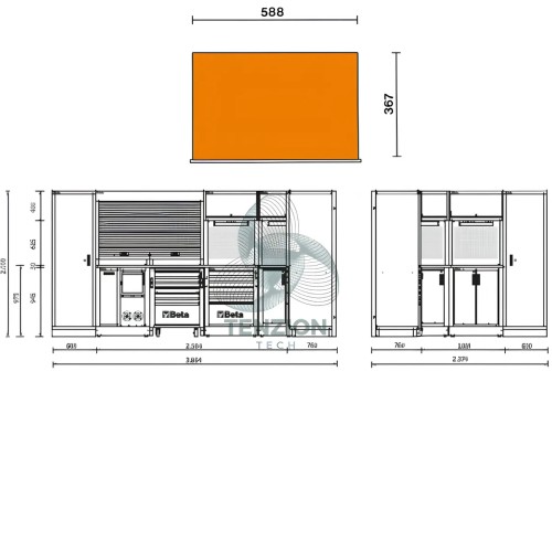 Combinazione Arredo Officina RSC50 2.0