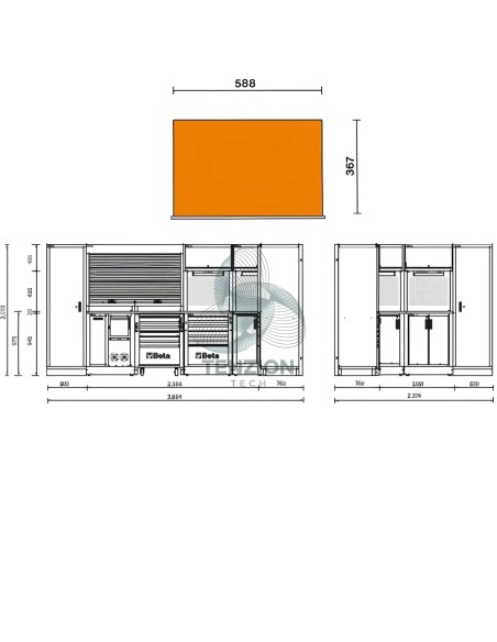 Combinazione Arredo Officina RSC50 2.0