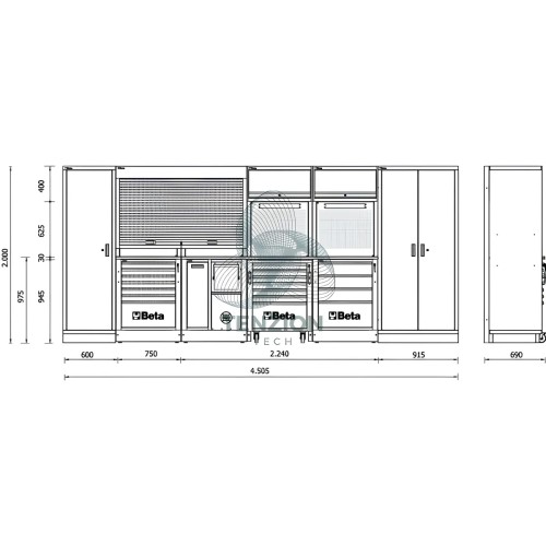 Combinazione Arredo Officina RSC50 2.0