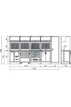 Combinazione Arredo Officina RSC50 2.0 2