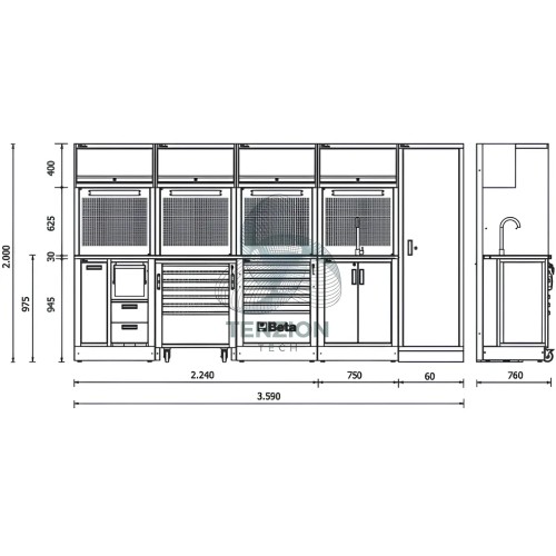 Combinazione Arredo Officina RSC50 2.0