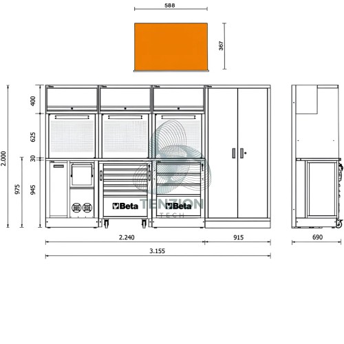Combinazione Arredo Officina RSC50 2.0