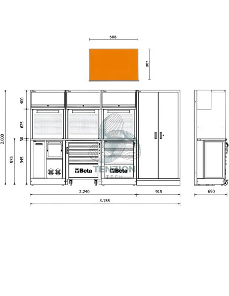 Combinazione Arredo Officina RSC50 2.0