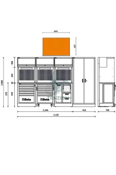Combinazione Arredo Officina RSC50 2.0 2