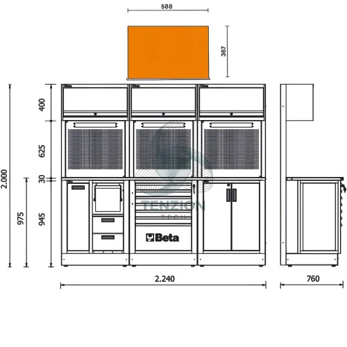 Combinazione Arredo Officina RSC50 2.0