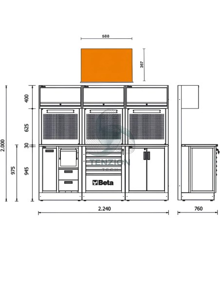 Combinazione Arredo Officina RSC50 2.0