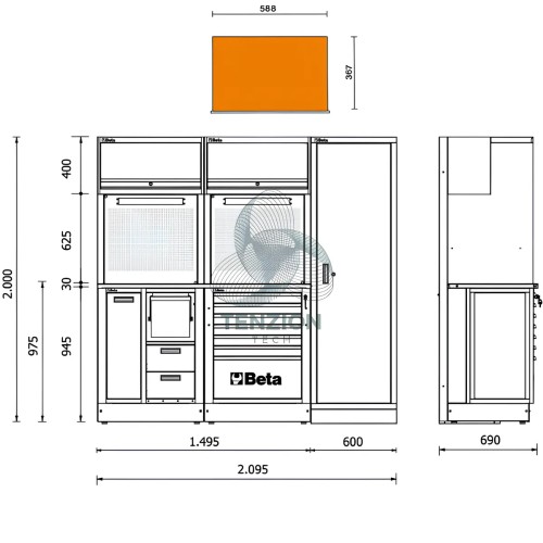 Combinazione Arredo Officina RSC50 2.0