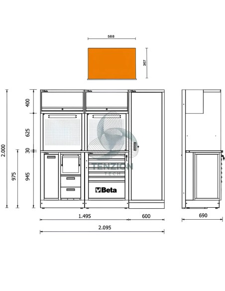 Combinazione Arredo Officina RSC50 2.0