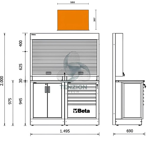 Combinazione Arredo Officina RSC50 2.0