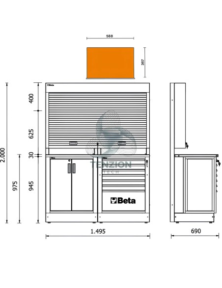 Combinazione Arredo Officina RSC50 2.0
