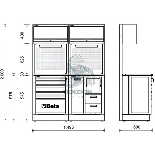Combinazione Arredo Officina RSC50 2.0