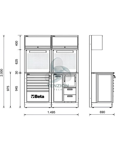 Combinazione Arredo Officina RSC50 2.0