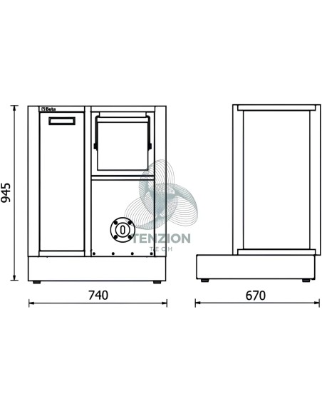Modulo Fisso Di Servizio Arredo Officina RSC50 2.0