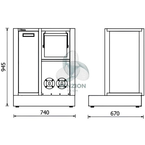 Modulo Fisso Di Servizio Arredo Officina RSC50 2.0