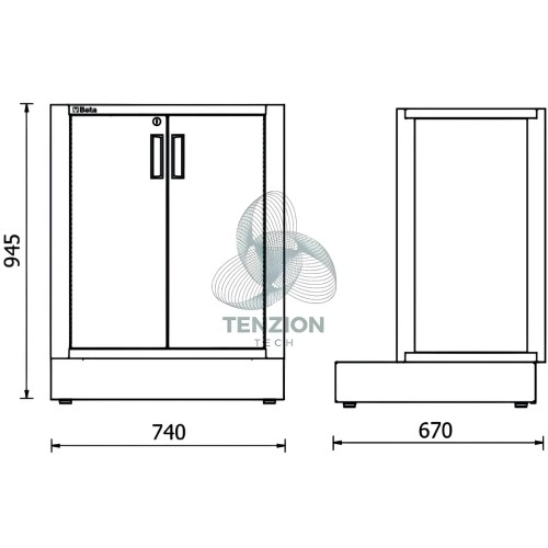 Modulo Fisso 2 Antine Arredo Officina RSC50 2.0